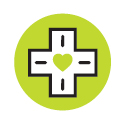 cross and heart icon