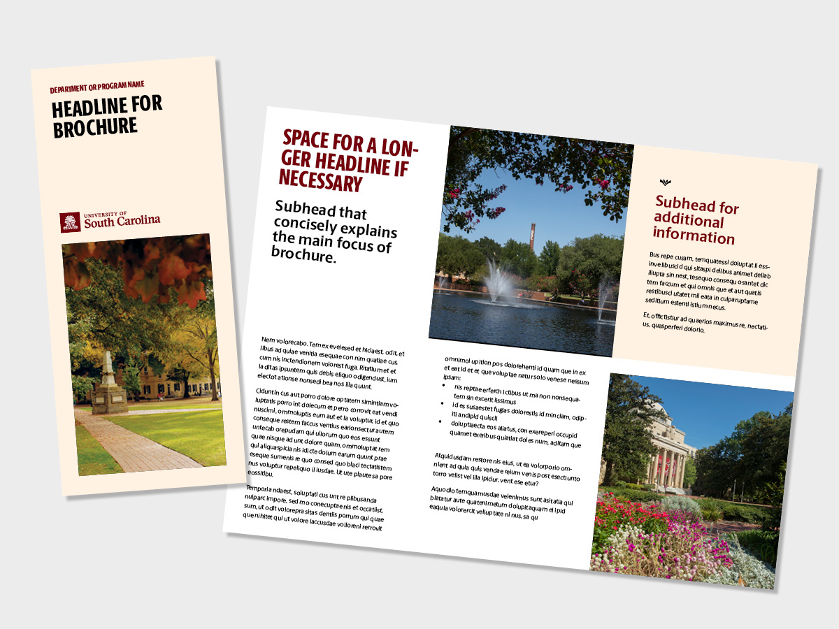 Trifold Brochure with Bleeds
