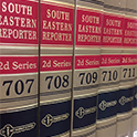 Photograph of 5 South Eastern Second books on shelf.