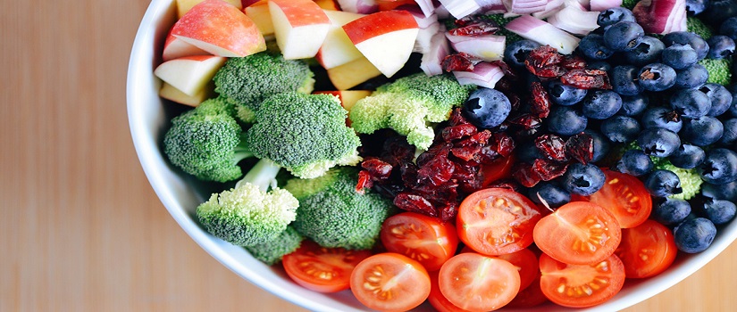Bowl of fruits and vegetables